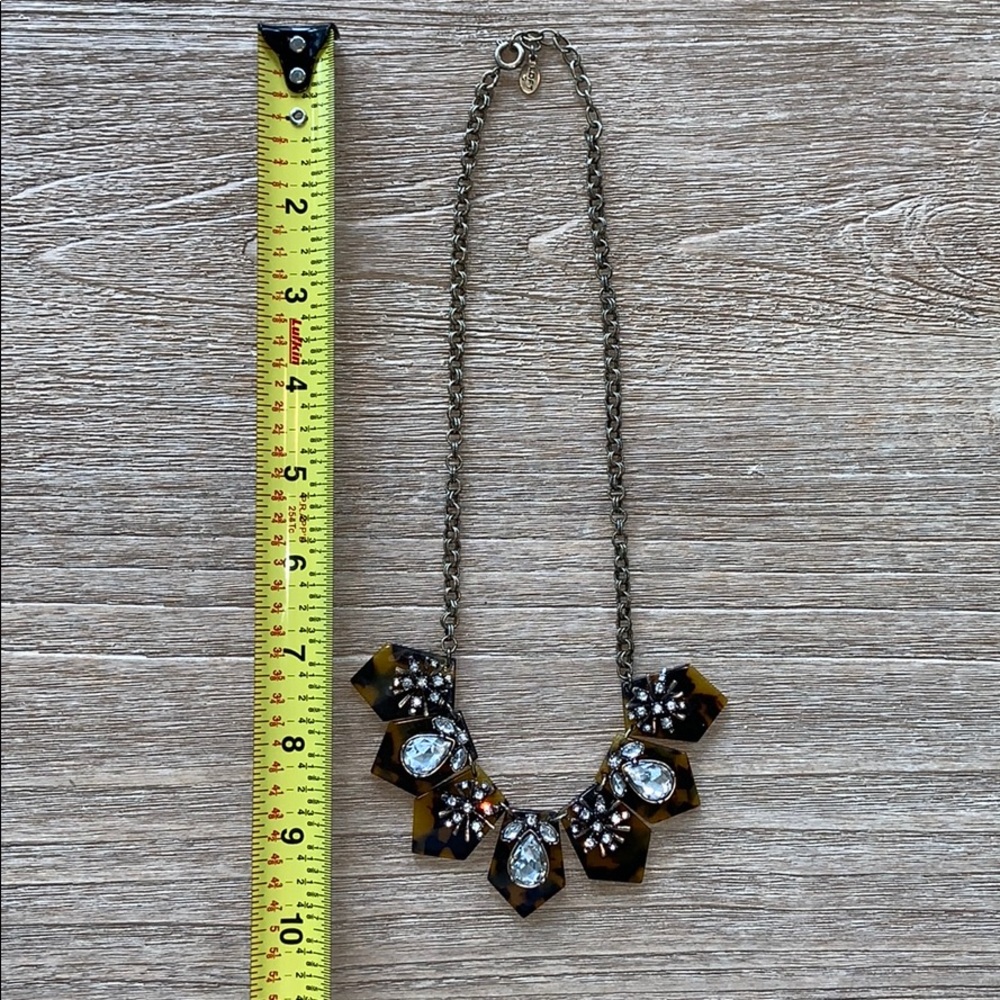 Tortoise rhinestone necklace